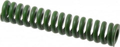 Associated Spring Raymond - 1" Hole Diam, 1/2" Rod Diam, 5" Free Length, Green Die Spring - 540 Lb Max Deflection, 1.25" Max Deflection, Extra Heavy Duty, Chromium Alloy Steel - Exact Tooling