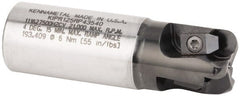 Kennametal - 1-1/4" Cutting Diam, 1-1/4" Shank Diam, 1-1/4" Max Depth of Cut, Straight Shank Indexable Copy End Mill - 3 Inserts, RP.. 43.. Insert, KIPR Toolholder, Through Coolant - Exact Tooling