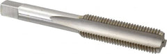 Hertel - 7/16-20 UNF 3 Flute Bright Finish High Speed Steel Straight Flute Standard Hand Tap - Bottoming, Right Hand Thread, 3-5/32" OAL, 1-7/16" Thread Length, H3 Limit - Exact Tooling