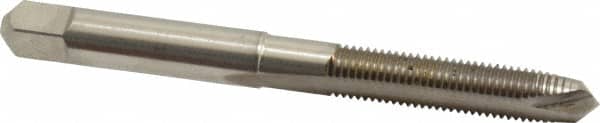 Hertel - M5x0.80 Metric Coarse, D2, 2 Flutes, Plug Chamfer, Bright Finish, High Speed Steel Spiral Point STI Tap - 2-1/2" OAL - Exact Tooling