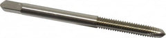 Hertel - #8-32 UNC, 2 Flute, Bright Finish, High Speed Steel Spiral Point Tap - Plug Chamfer, Right Hand Thread, 2-1/8" OAL, 3/4" Thread Length, 0.168" Shank Diam - Exact Tooling