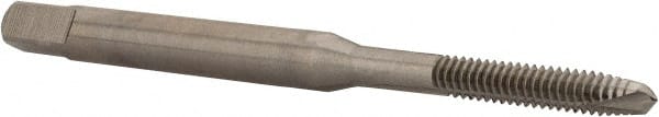 Hertel - #3-48 UNC, 2 Flute, Bright Finish, High Speed Steel Spiral Point Tap - Plug Chamfer, Right Hand Thread, 1-13/16" OAL, 1/2" Thread Length - Exact Tooling