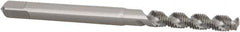 Hertel - M2.5x0.45 Metric Coarse, 3 Flute, 52° Helix, Bottoming Chamfer, Bright Finish, High Speed Steel Spiral Flute STI Tap - 1-15/16" OAL - Exact Tooling