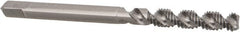 Hertel - #4-40 UNC, 3 Flute, 52° Helix, Bottoming Chamfer, Bright Finish, High Speed Steel Spiral Flute STI Tap - 2" OAL - Exact Tooling
