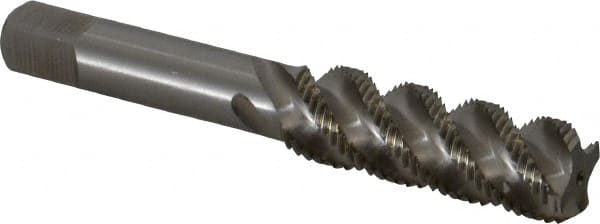 Hertel - 1/2-20 UNF, 3 Flute, 52° Helix, Bottoming Chamfer, Bright Finish, High Speed Steel Spiral Flute STI Tap - 3-19/32" OAL - Exact Tooling