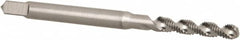 Hertel - #2-56 UNC, 3 Flute, 52° Helix, Bottoming Chamfer, Bright Finish, High Speed Steel Spiral Flute STI Tap - 1-7/8" OAL - Exact Tooling