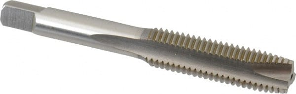 Hertel - M11x1.50 Metric Coarse, 3 Flute, Bright Finish, High Speed Steel Spiral Point Tap - Plug Chamfer, Right Hand Thread, 3-5/32" OAL, 1-7/16" Thread Length - Exact Tooling