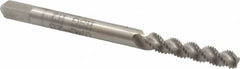 Hertel - #5-40 UNC, 3 Flute, 52° Helix, Bottoming Chamfer, Bright Finish, High Speed Steel Spiral Flute STI Tap - 2-1/8" OAL - Exact Tooling