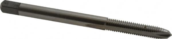 Hertel - #5-40 UNC, H2, 2 Flutes, Plug Chamfer, Bright Finish, High Speed Steel Spiral Point STI Tap - 2-1/8" OAL, 3/4" Thread Length - Exact Tooling