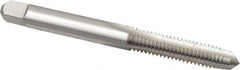 Hertel - #10-24 UNC, H2, 3 Flute, Plug Chamfer, Bright Finish, High Speed Steel Hand STI Tap - 2-1/2" OAL, 1" Thread Length - Exact Tooling