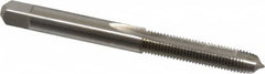 Hertel - #10-32 UNF, H2, 2 Flutes, Plug Chamfer, Bright Finish, High Speed Steel Spiral Point STI Tap - 2-1/2" OAL, 1" Thread Length - Exact Tooling