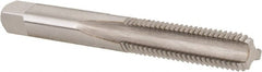 Hertel - 1/4-20 UNC, H2, 3 Flute, Bottoming Chamfer, Bright Finish, High Speed Steel Hand STI Tap - 2-23/32" OAL, 1-1/8" Thread Length - Exact Tooling