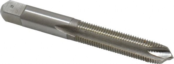 Hertel - 5/16-24 UNF, H3, 3 Flutes, Plug Chamfer, Bright Finish, High Speed Steel Spiral Point STI Tap - 2-15/16" OAL, 1-1/4" Thread Length - Exact Tooling