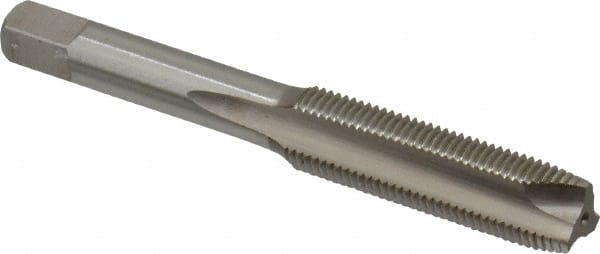 Hertel - 3/8-24 UNF, H2, 3 Flutes, Plug Chamfer, Bright Finish, High Speed Steel Spiral Point STI Tap - 3-5/32" OAL, 1-7/16" Thread Length - Exact Tooling
