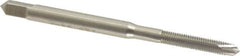 Hertel - #2-56 UNC, H2, 2 Flutes, Plug Chamfer, Bright Finish, High Speed Steel Spiral Point STI Tap - 1-7/8" OAL, 9/16" Thread Length - Exact Tooling