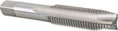 Hertel - 1/2-13 UNC, H3, 3 Flutes, Plug Chamfer, Bright Finish, High Speed Steel Spiral Point STI Tap - 3-13/32" OAL, 1-13/16" Thread Length - Exact Tooling