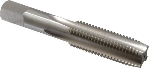 Hertel - 5/8-11 UNC, H4, 4 Flute, Plug Chamfer, Bright Finish, High Speed Steel Hand STI Tap - 4-1/4" OAL, 2" Thread Length - Exact Tooling