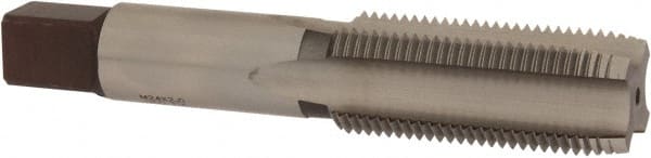 Hertel - M24x2.00 Metric Fine 4 Flute Bright Finish High Speed Steel Straight Flute Standard Hand Tap - Plug, Right Hand Thread, 4-29/32" OAL, 2-7/32" Thread Length, D4 Limit, Oversize - Exact Tooling