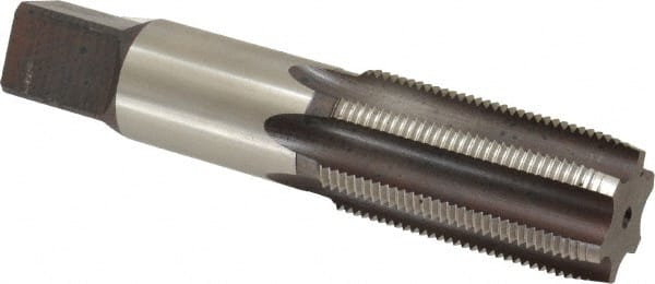 Hertel - M32x2.00 Metric Fine 6 Flute Bright Finish High Speed Steel Straight Flute Standard Hand Tap - Plug, Right Hand Thread, 5-3/4" OAL, D7 Limit, Oversize - Exact Tooling