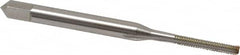 Hertel - M2.2x0.45 Metric Coarse 3 Flute Bright Finish High Speed Steel Straight Flute Standard Hand Tap - Bottoming, Right Hand Thread, 1-3/4" OAL, 7/16" Thread Length, D1 Limit, Oversize - Exact Tooling
