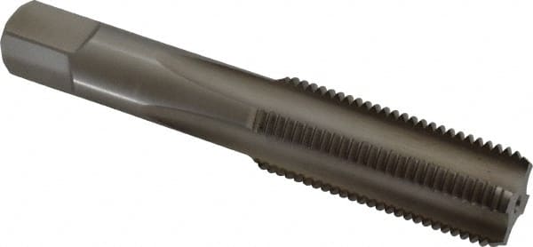 Hertel - M20x2.00 Metric Fine 4 Flute Bright Finish High Speed Steel Straight Flute Standard Hand Tap - Bottoming, Right Hand Thread, 4-15/32" OAL, 2" Thread Length, D6 Limit, Oversize - Exact Tooling