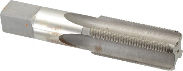 Hertel - M30x2.00 Metric Fine 4 Flute Bright Finish High Speed Steel Straight Flute Standard Hand Tap - Bottoming, Right Hand Thread, 5-7/16" OAL, 2-9/16" Thread Length, D7 Limit, Oversize - Exact Tooling