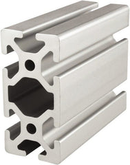 80/20 Inc. - 6 Meters Long x 40 mm Wide x 80 mm Deep, T-Slotted Aluminum Extrusion - Clear Anodized Finish - Exact Tooling