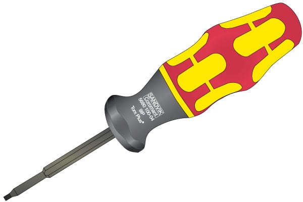 Sandvik Coromant - Torque Wrench for Indexable Tools - 5680 100 Toolholder Style Compatibility - Exact Tooling