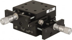 Parker - 29 Kg Capacity, M5 Mount Hole, 13mm Travel, Precision Ball Bearing Table with Center Drive - X-Y Stage, 8 Mounting Holes, 66-1/2mm Long x 66-1/2mm Wide x 25.4mm High - Exact Tooling