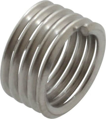 Recoil - 1/4-28 UNF, 1/4" OAL, Free Running Helical Insert - 5 Free Coils, Tanged, Stainless Steel, Bright Finish, 1D Insert Length - Exact Tooling