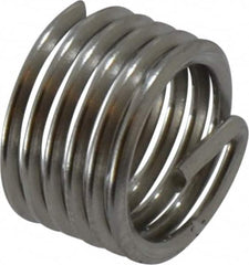 Recoil - 5/16-24 UNF, 0.312" OAL, Free Running Helical Insert - 5-1/2 Free Coils, Tanged, Stainless Steel, Bright Finish, 1D Insert Length - Exact Tooling