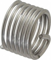 Recoil - 3/8-24 UNF, 3/8" OAL, Free Running Helical Insert - 6-7/8 Free Coils, Tanged, Stainless Steel, Bright Finish, 1D Insert Length - Exact Tooling