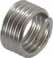 Recoil - M10x1.50 Metric Coarse, 10mm OAL, Free Running Helical Insert - 4-7/8 Free Coils, Tanged, Stainless Steel, Bright Finish, 1D Insert Length - Exact Tooling