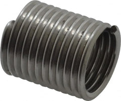 Recoil - M12x1.75 Metric Coarse, 24mm OAL, Free Running Helical Insert - Tanged, Stainless Steel, Bright Finish, 2D Insert Length - Exact Tooling