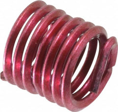 Recoil - 10 Inserts, 3/8-16 UNC, 1-1/2D, Stainless Steel Screw Locking Insert - 9/16 Inch Overall Length, with Tang, Bright Finish - Exact Tooling