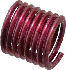 Recoil - 5 Inserts, 1/2-13 UNC, 1-1/2D, Stainless Steel Screw Locking Insert - 3/4 Inch Overall Length, with Tang, Bright Finish - Exact Tooling