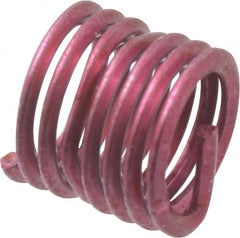 Recoil - 10 Inserts, #10-32 UNF, 1-1/2D, Stainless Steel Screw Locking Insert - 0.285 Inch Overall Length, with Tang, Bright Finish - Exact Tooling