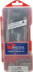 Recoil - 10 Inserts, 1/2-13, 1/2-13 UNC, Thread Repair Kit - 0.75" Insert Length - Exact Tooling