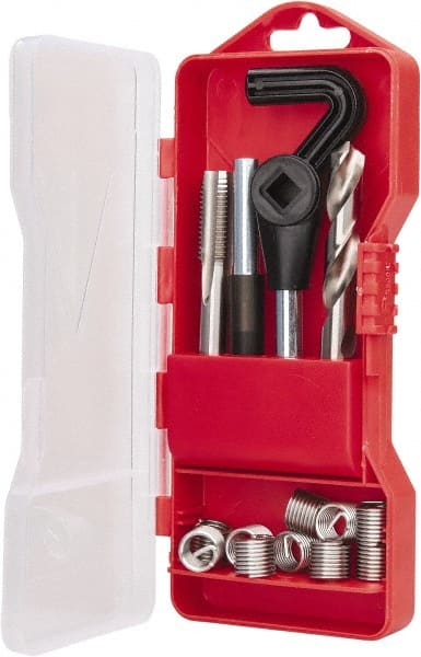 Recoil - 10 Inserts, M12x1.75, M12x1.75 Metric Coarse, Thread Repair Kit - 18mm Insert Length - Exact Tooling
