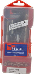 Recoil - 15 Inserts, M8x1.00, M8x1.00 Metric Fine, Thread Repair Kit - 12mm Insert Length - Exact Tooling