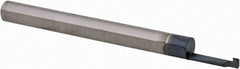 Scientific Cutting Tools - 0.032" Groove Width, 0.06" Min Hole Diam, 1/4" Max Hole Depth, Retaining Ring Grooving Tool - 0.02" Projection, 1-1/4" Shank Length, 1-1/2" OAL, Solid Carbide, AlTiN+ Finish - Exact Tooling