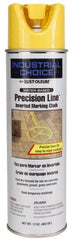 Rust-Oleum - 17 fl oz Yellow Marking Chalk - 500' to 530' Coverage at 1-1/4" Wide, Water-Based Formula - Exact Tooling