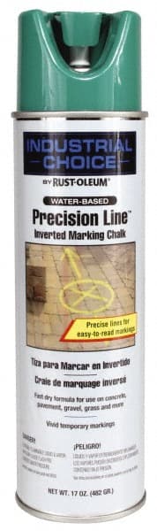 Rust-Oleum - 17 fl oz Green Marking Chalk - 500' to 530' Coverage at 1-1/4" Wide, Water-Based Formula - Exact Tooling