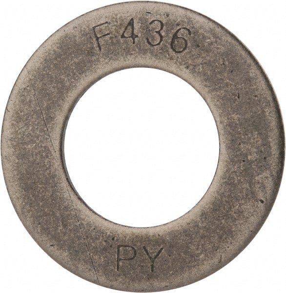 Value Collection - 1-1/2" Screw, Grade SAE 1035-1050 Steel Structural Flat Washer - 1-5/8" ID x 3" OD, Plain Finish - Exact Tooling