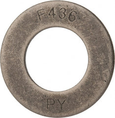 Value Collection - 1-1/2" Screw, Grade SAE 1035-1050 Steel Structural Flat Washer - 1-5/8" ID x 3" OD, Plain Finish - Exact Tooling