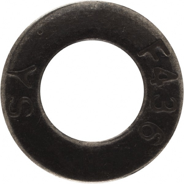 Value Collection - 5/16" Screw, Grade SAE 1035-1050 Steel Structural Flat Washer - 11/32" ID x 11/16" OD, Plain Finish - Exact Tooling