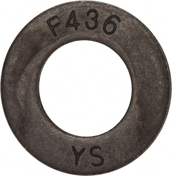 Value Collection - 7/8" Screw, Grade SAE 1035-1050 Steel Structural Flat Washer - 15/16" ID x 1-3/4" OD, Plain Finish - Exact Tooling