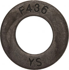 Value Collection - 7/8" Screw, Grade SAE 1035-1050 Steel Structural Flat Washer - 15/16" ID x 1-3/4" OD, Plain Finish - Exact Tooling