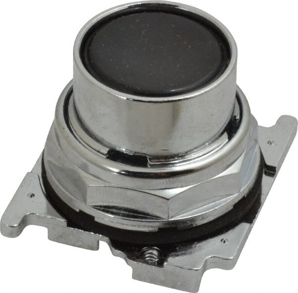 Eaton Cutler-Hammer - Flush Pushbutton Switch Operator - Black, Round Button, Nonilluminated - Exact Tooling