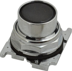 Eaton Cutler-Hammer - Flush Pushbutton Switch Operator - Black, Round Button, Nonilluminated - Exact Tooling